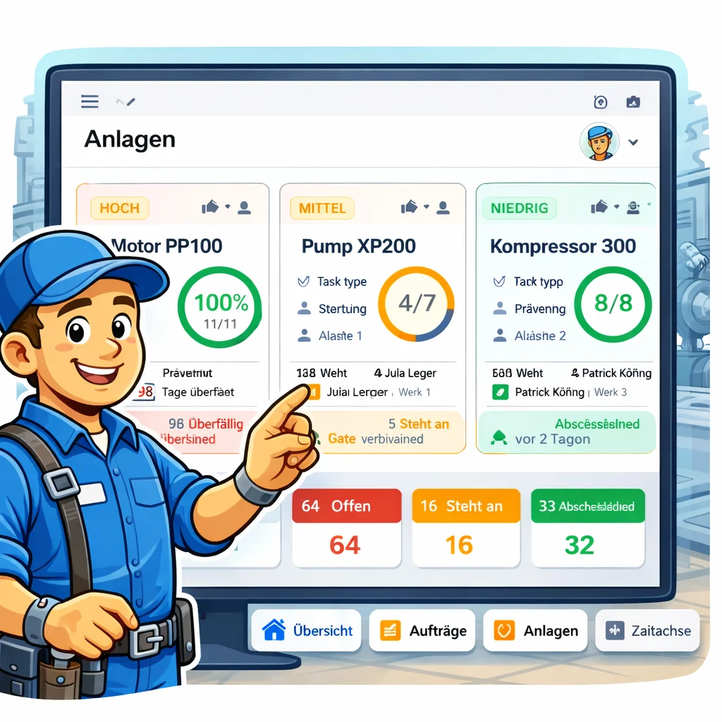 Anlagenverwaltung Illustration