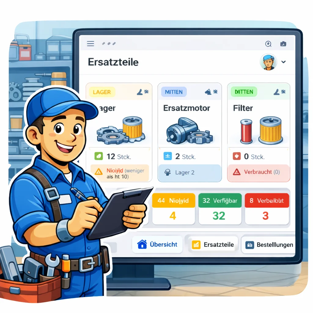 Ersatzteil-Übersicht Illustration